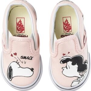 Vans X Peanuts Snoopy Lucy Classic Slip On Sneakers Infants Size 4.5
